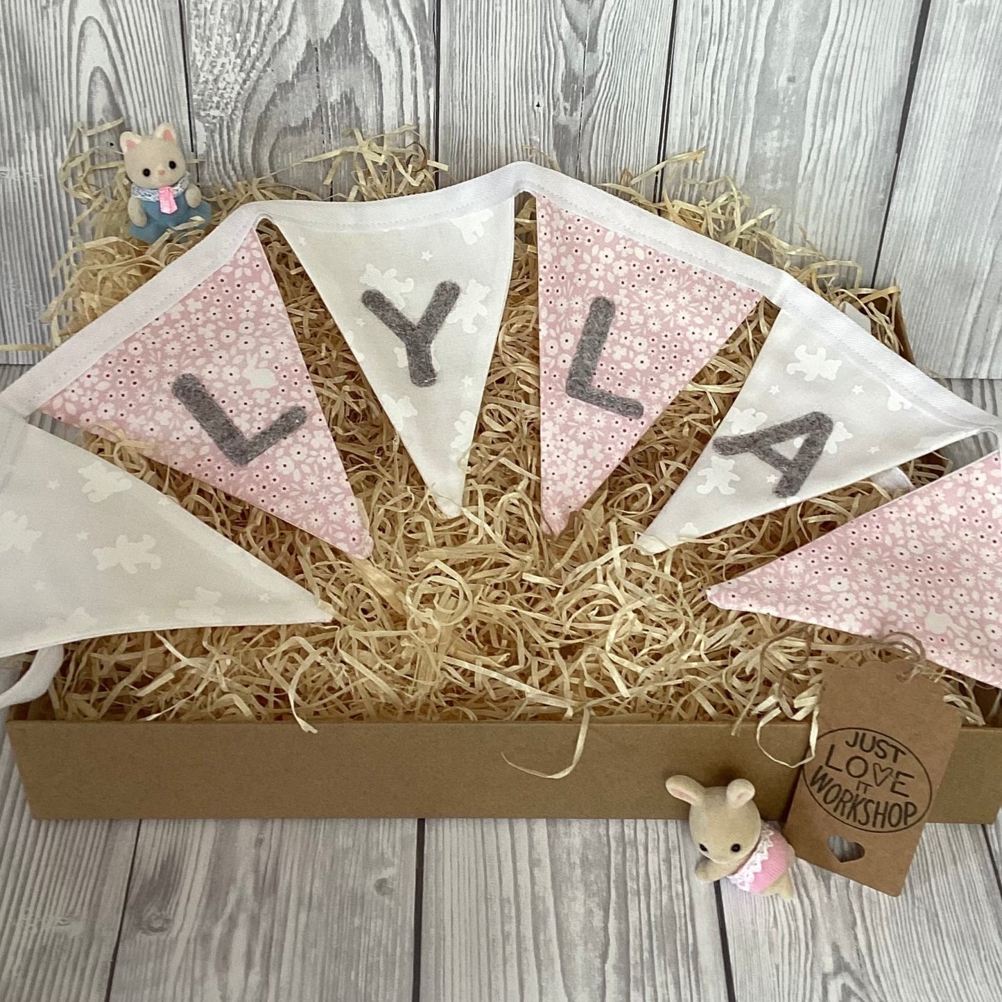 Made to Order - Premium Babies & Children’s Fabric, Personalised Name Bunting Gift