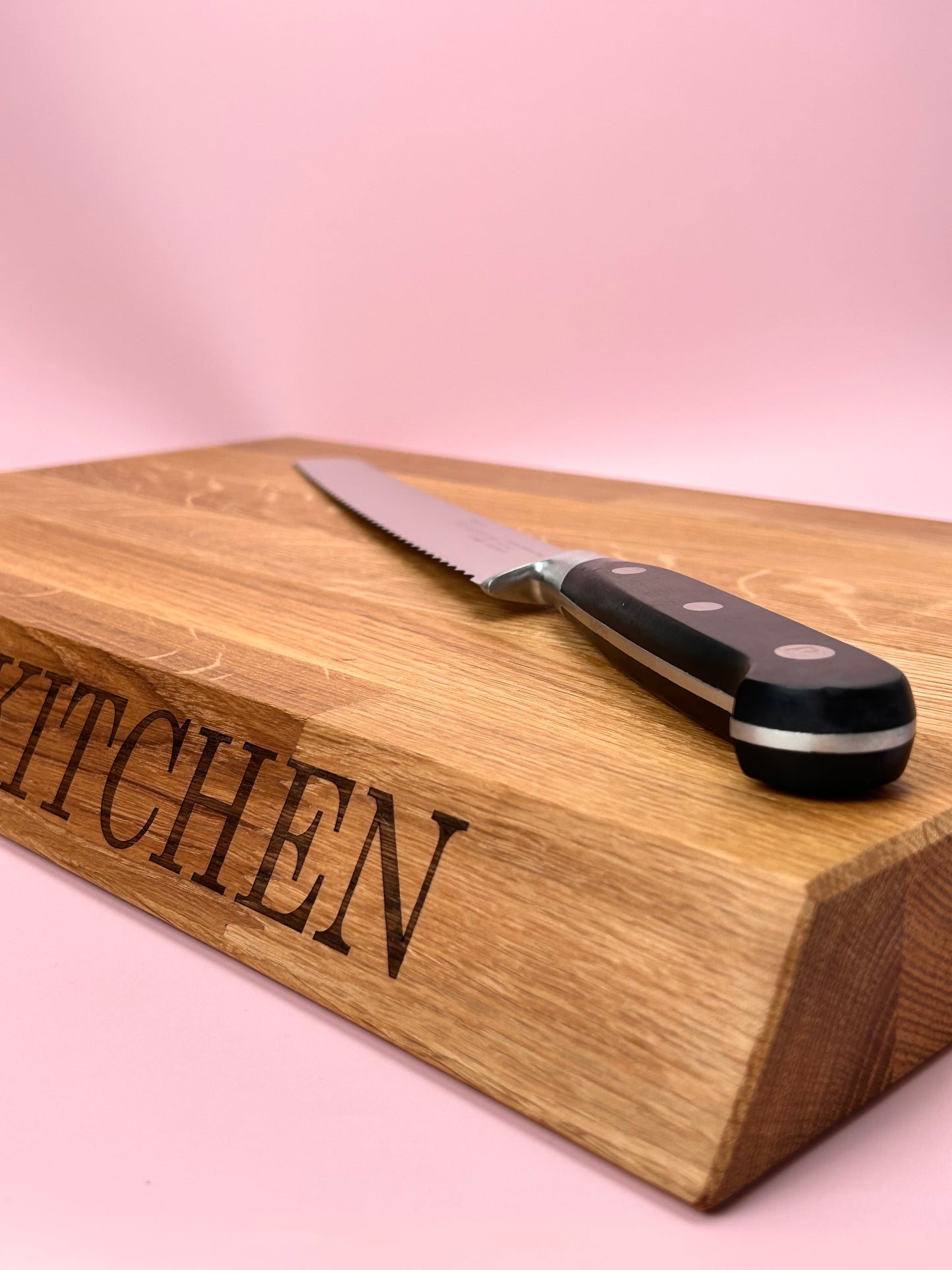 Personalised Solid Oak Stave Chopping Board