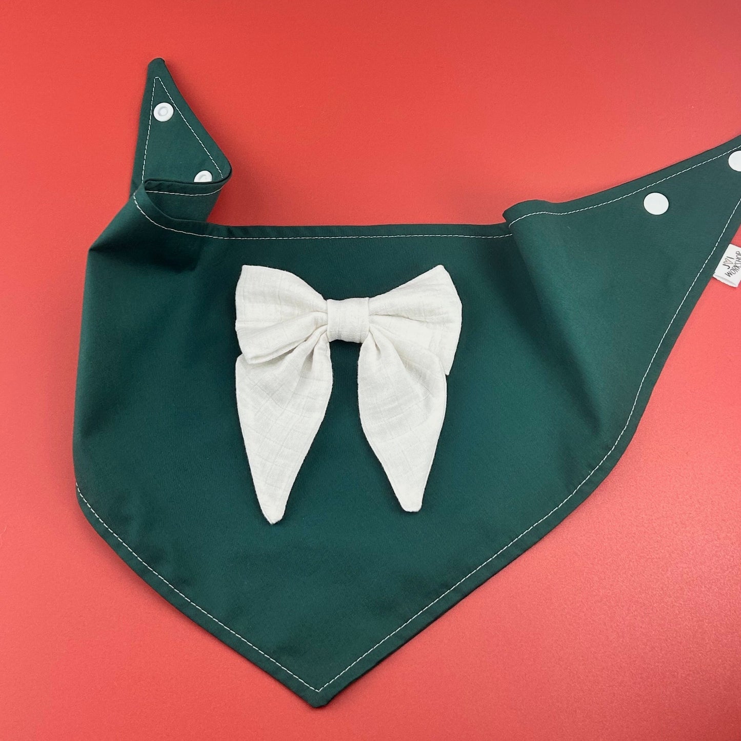Custom Made Wedding Dog Bandana Gift