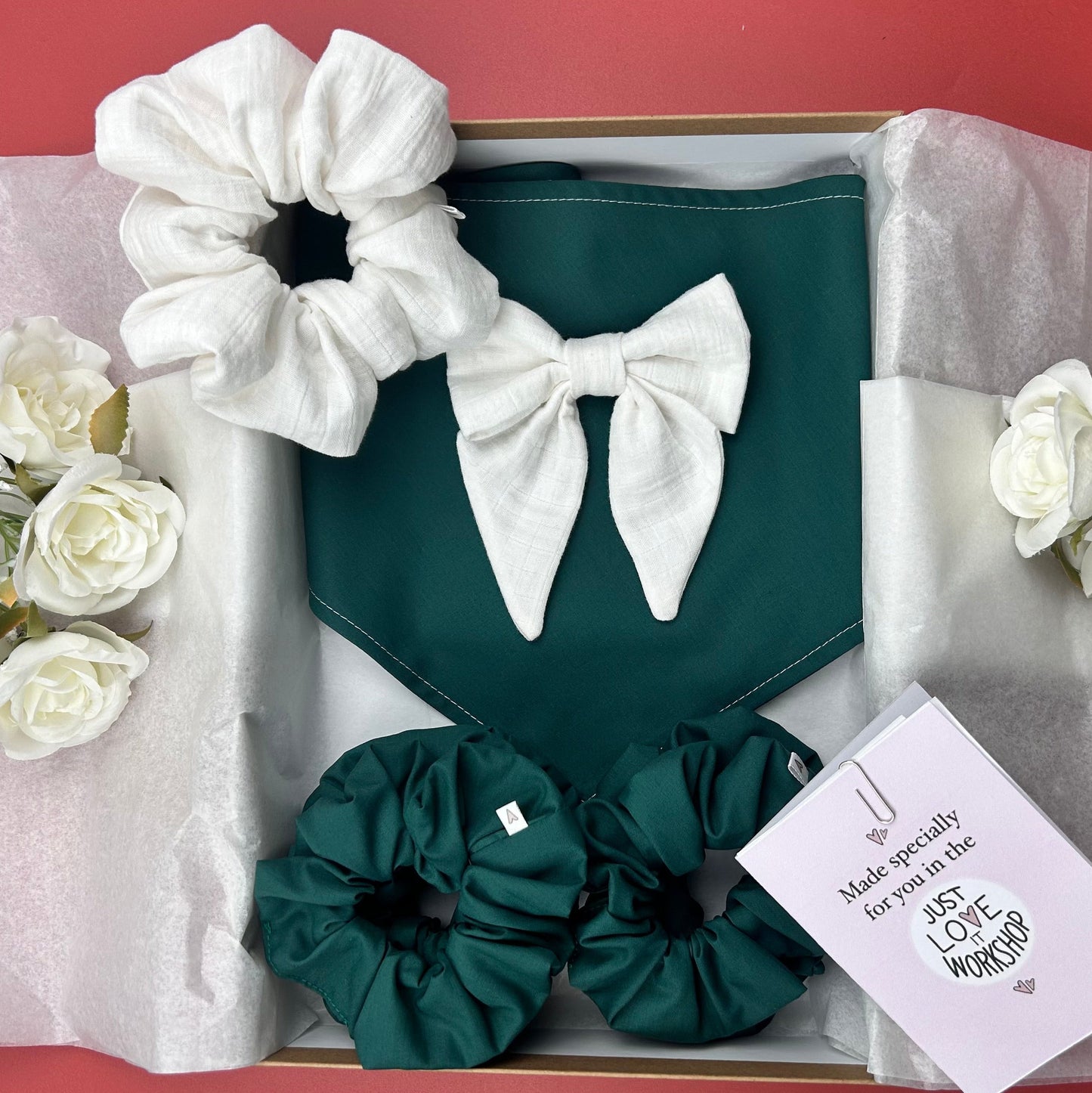 Custom Made Wedding Dog Bandana Gift