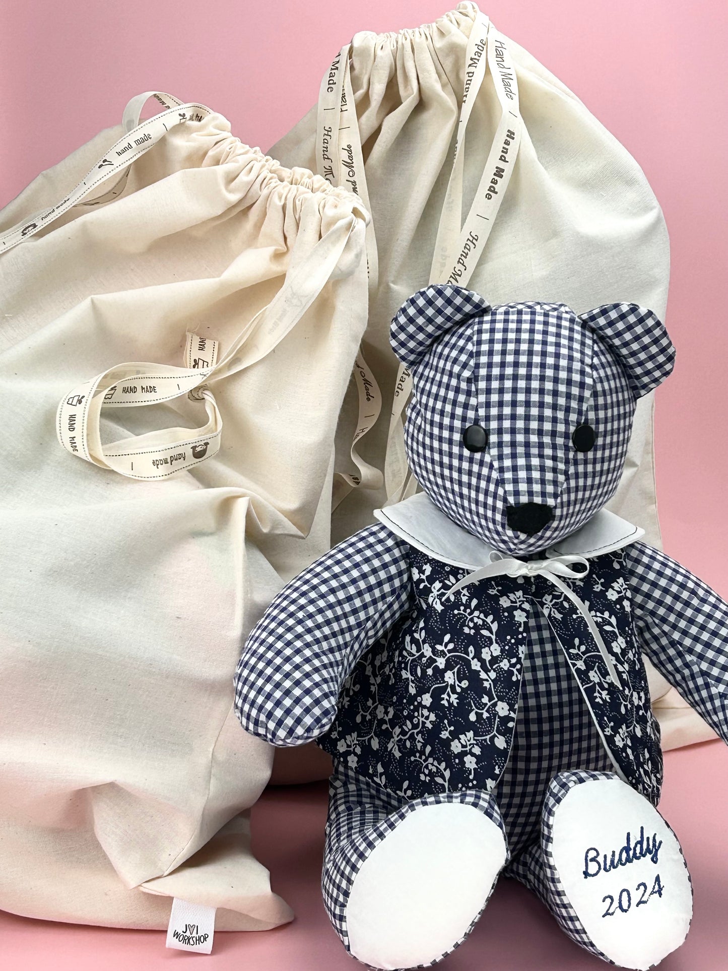 Custom Memory Bears With Removable Clothes Made From Your Loved Ones Clothing