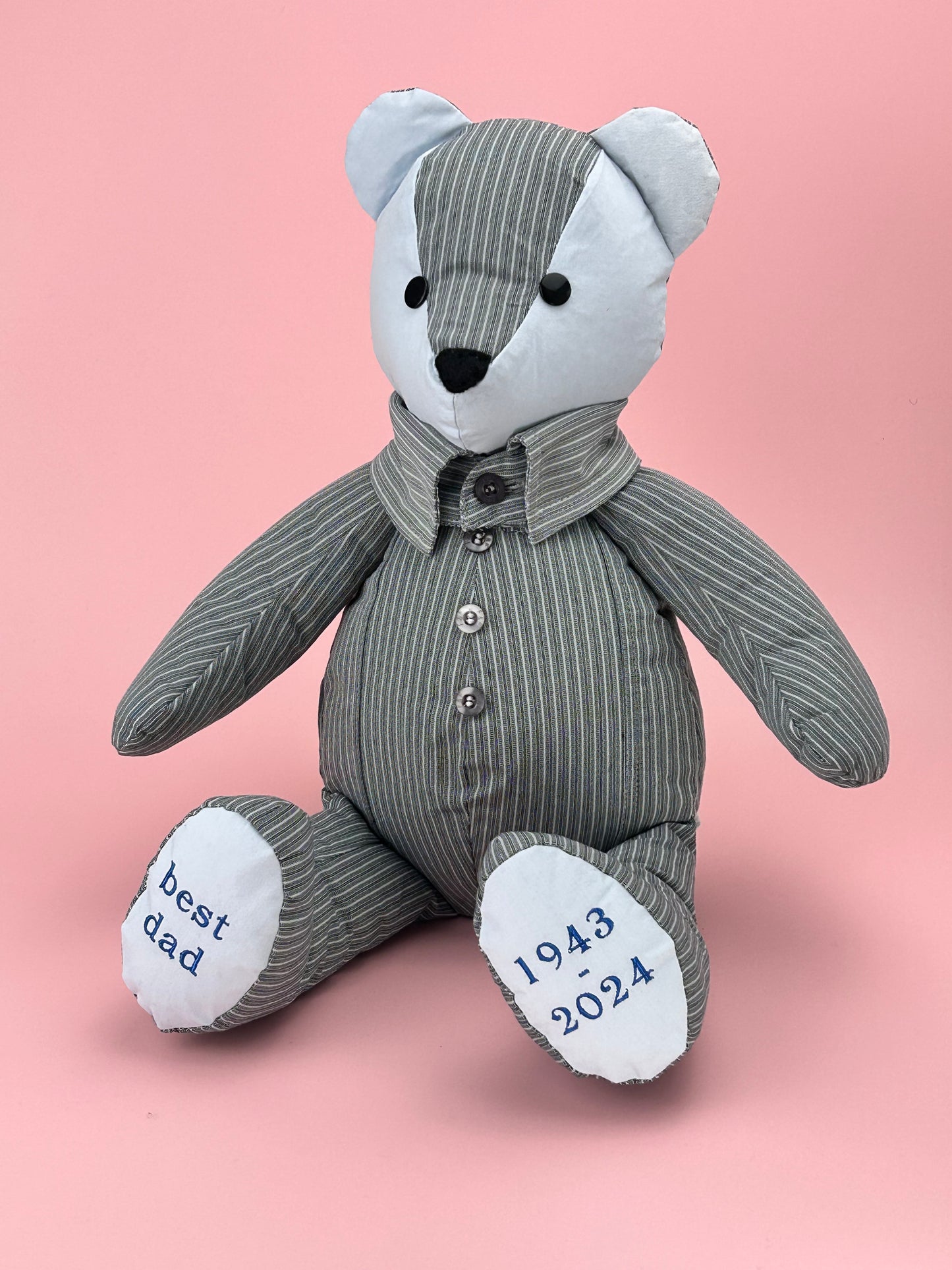 Custom Memory Bears With Removable Clothes Made From Your Loved Ones Clothing