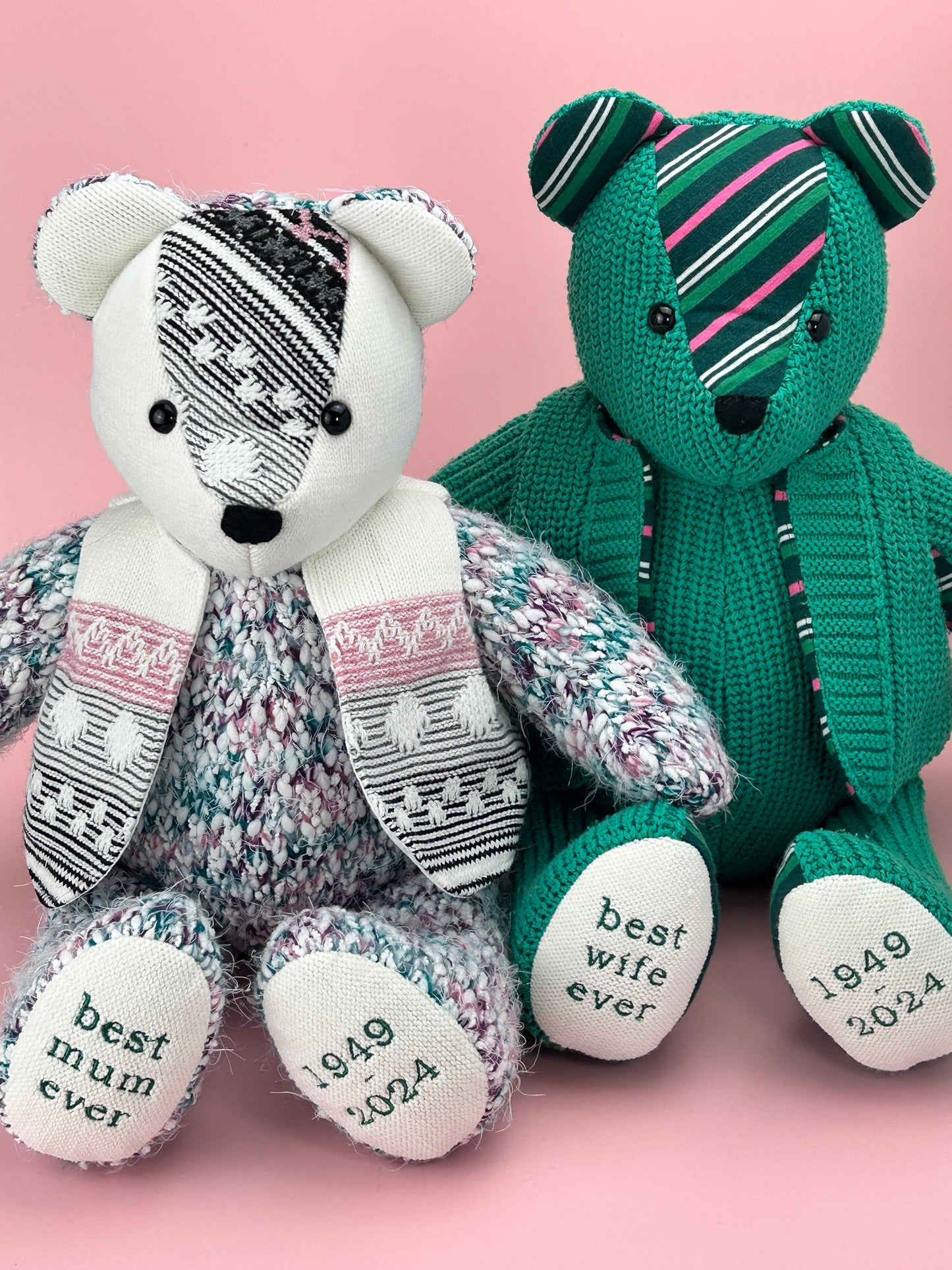 Custom Memory Bears With Removable Clothes Made From Your Loved Ones Clothing