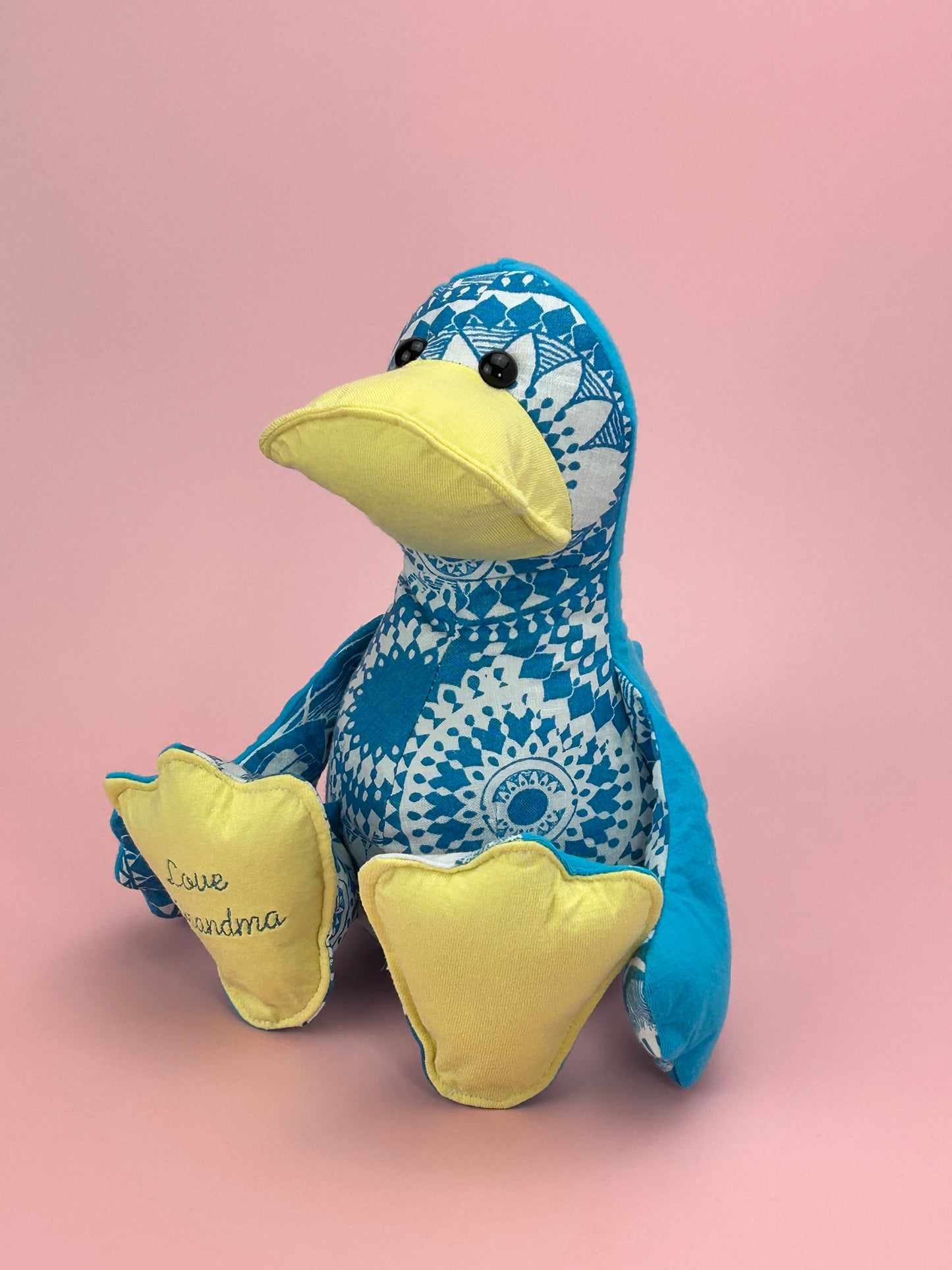 Keepsake Memory Duck - Handcrafted From Loved Ones Clothes