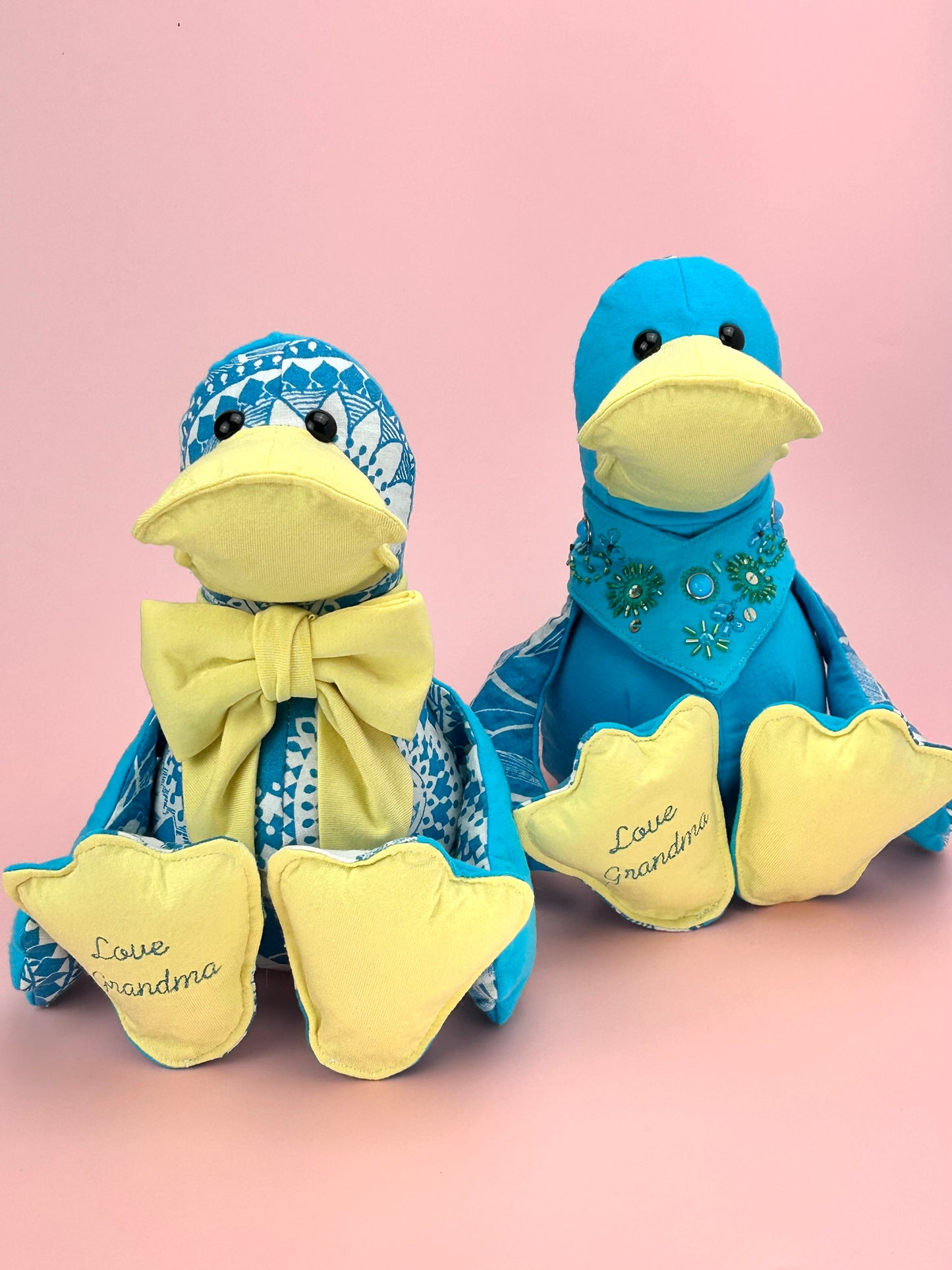 Keepsake Memory Duck - Handcrafted From Loved Ones Clothes