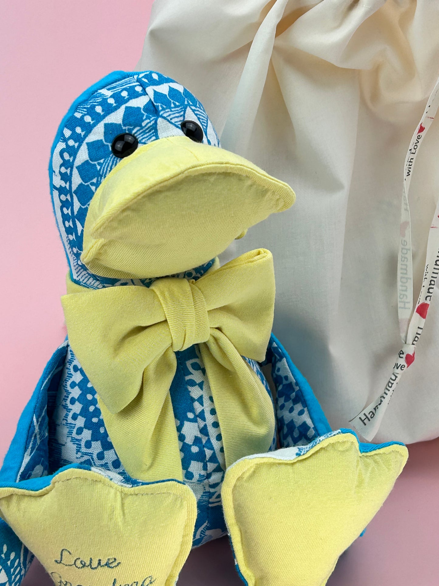Keepsake Memory Duck - Handcrafted From Loved Ones Clothes