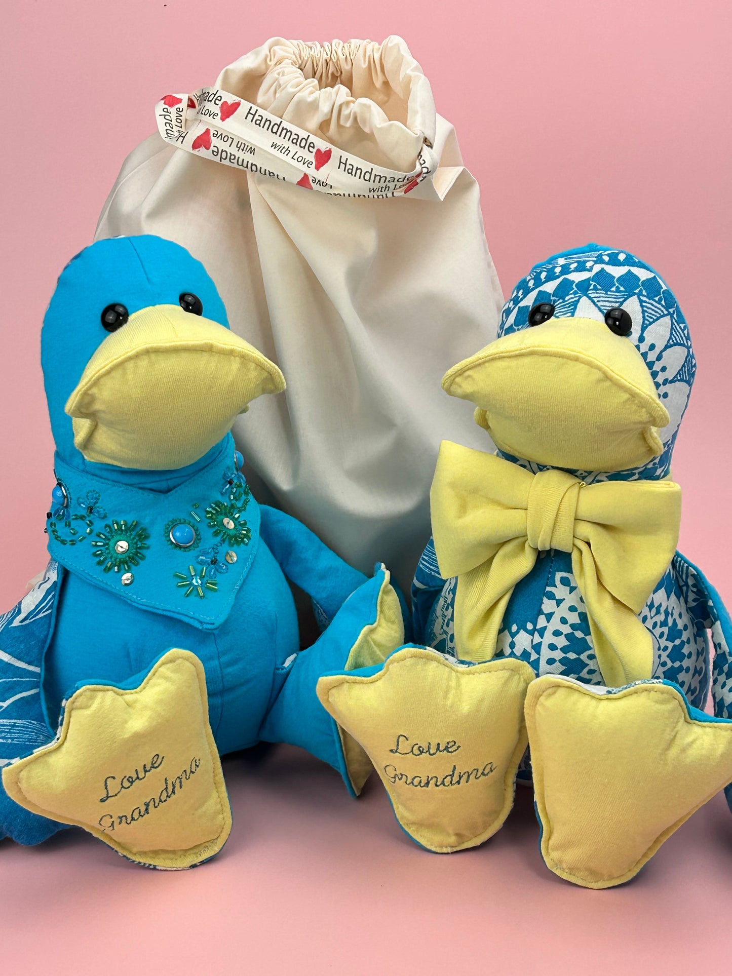 Keepsake Memory Duck - Handcrafted From Loved Ones Clothes