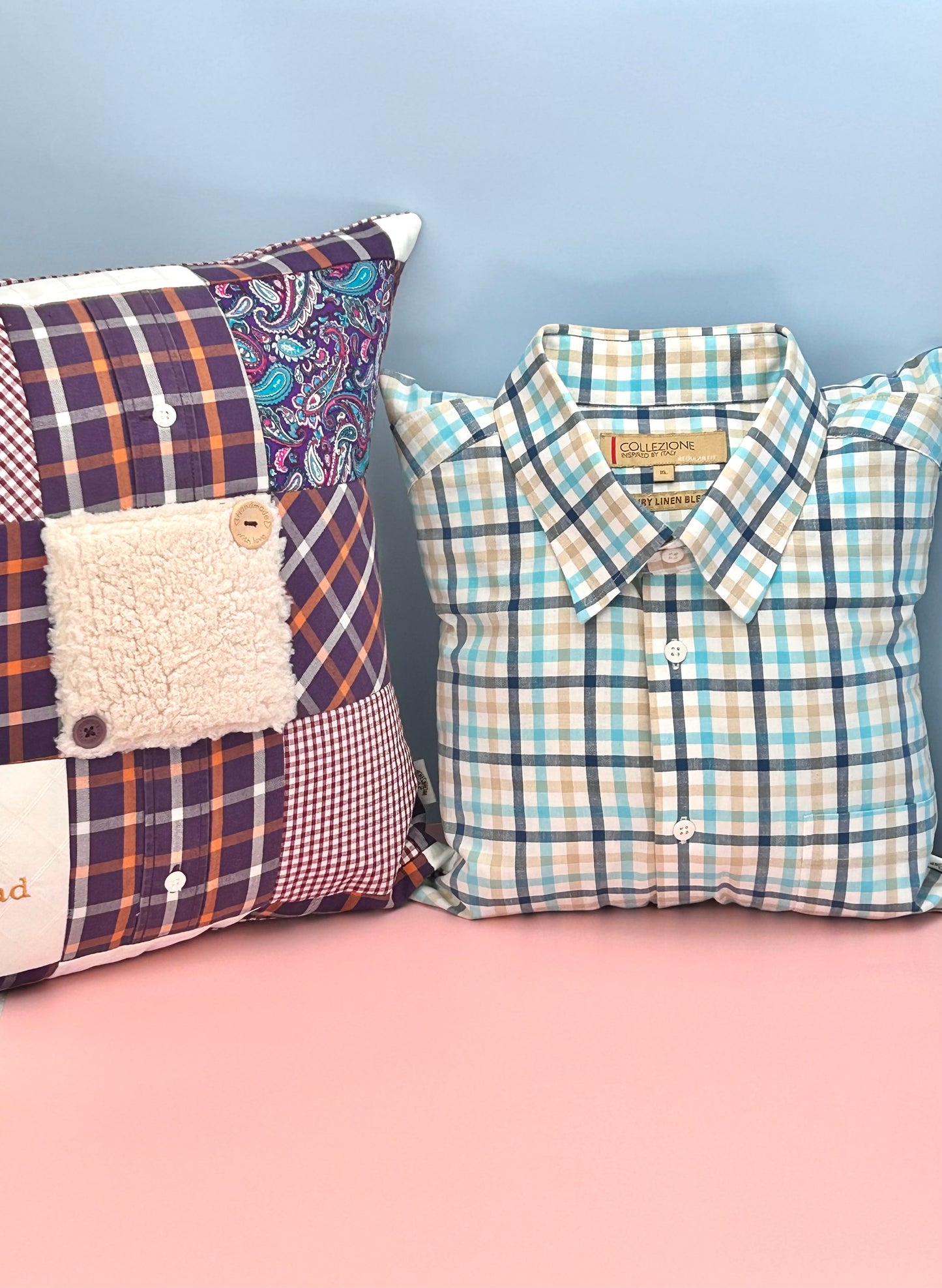 Memory Keepsake Cushions - Handcrafted from Loved One's Clothing | Bristol UK
