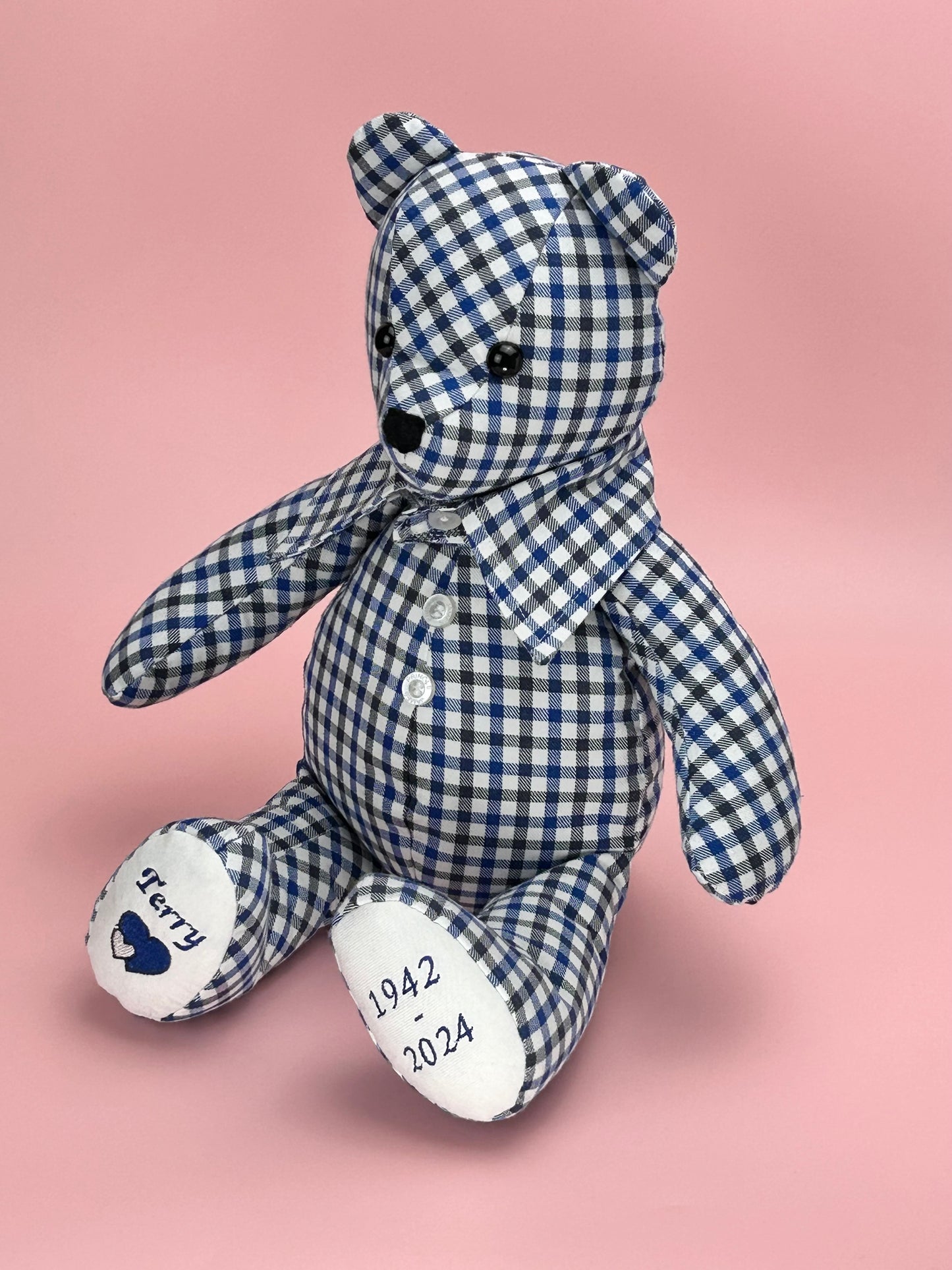 Custom Memory Bears With Removable Clothes Made From Your Loved Ones Clothing