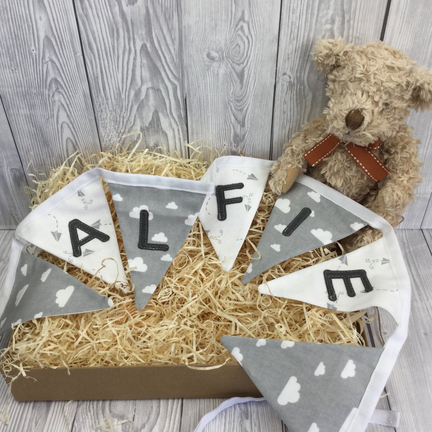 Made to Order - Premium Babies & Children’s Fabric, Personalised Name Bunting Gift