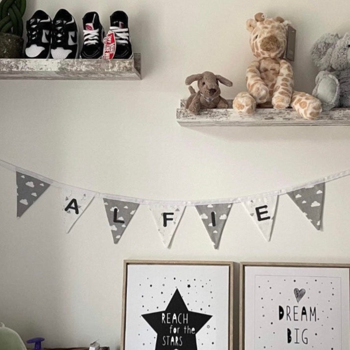 Made to Order - Premium Babies & Children’s Fabric, Personalised Name Bunting Gift