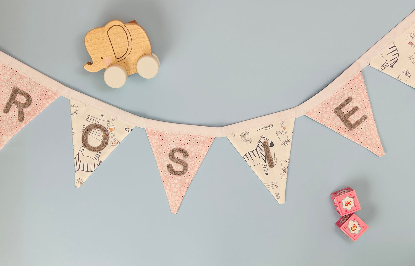 Made to Order - Premium Babies & Children’s Fabric, Personalised Name Bunting Gift
