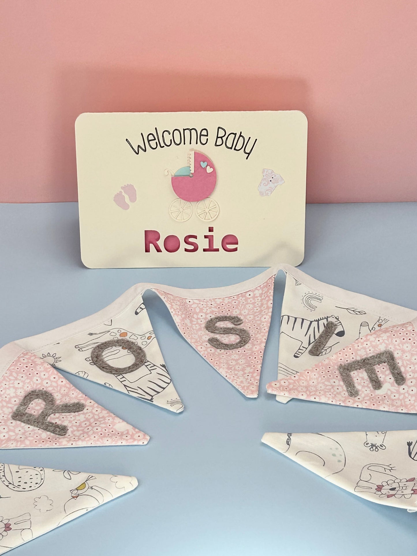 Made to Order - Premium Babies & Children’s Fabric, Personalised Name Bunting Gift