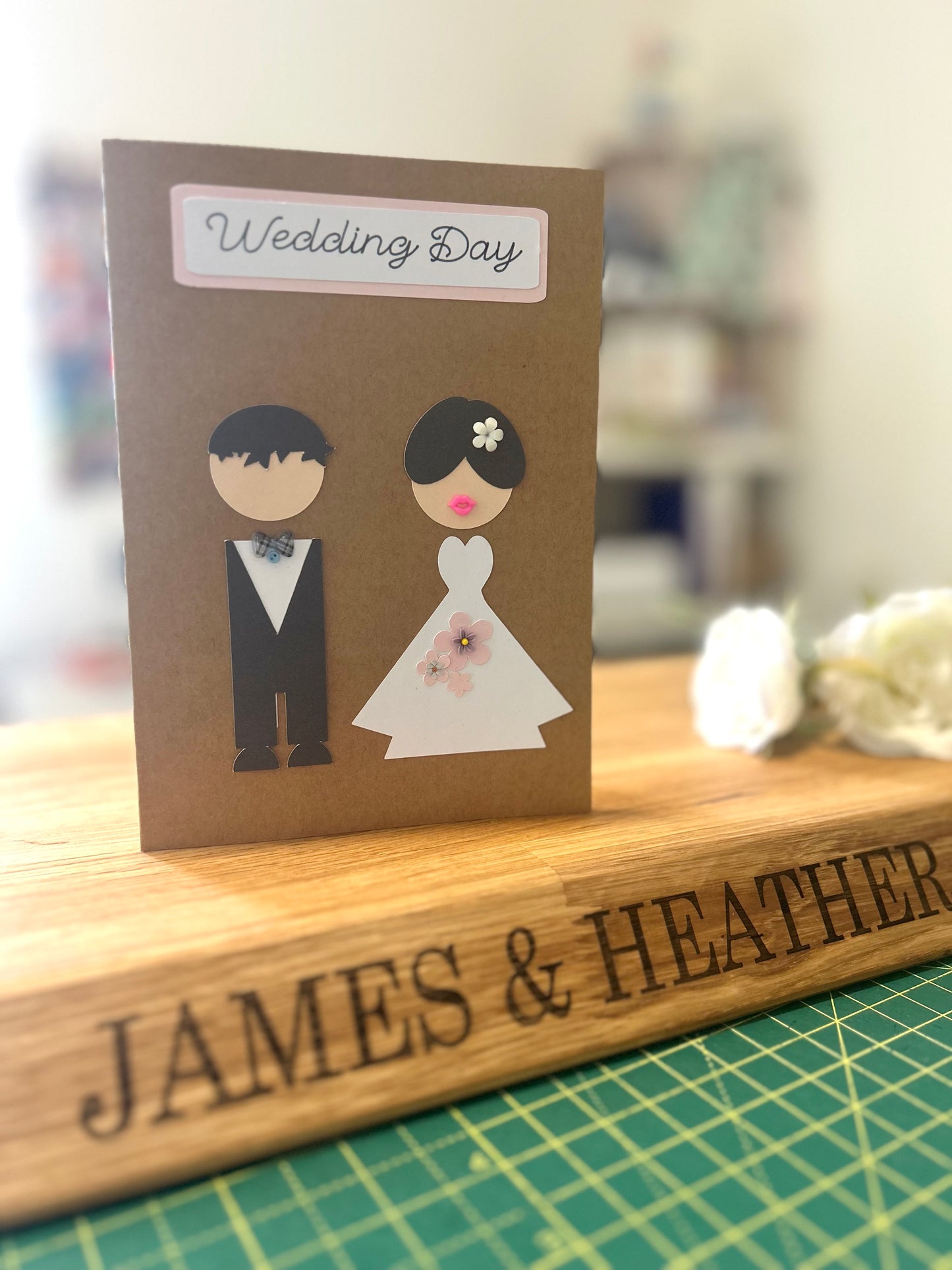 Personalised Solid Oak Stave Chopping Board
