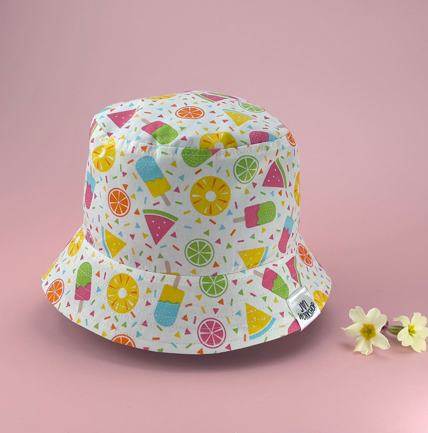 6-12 months - Reversible, Lolly Design Baby Bucket Hat (One Only!)