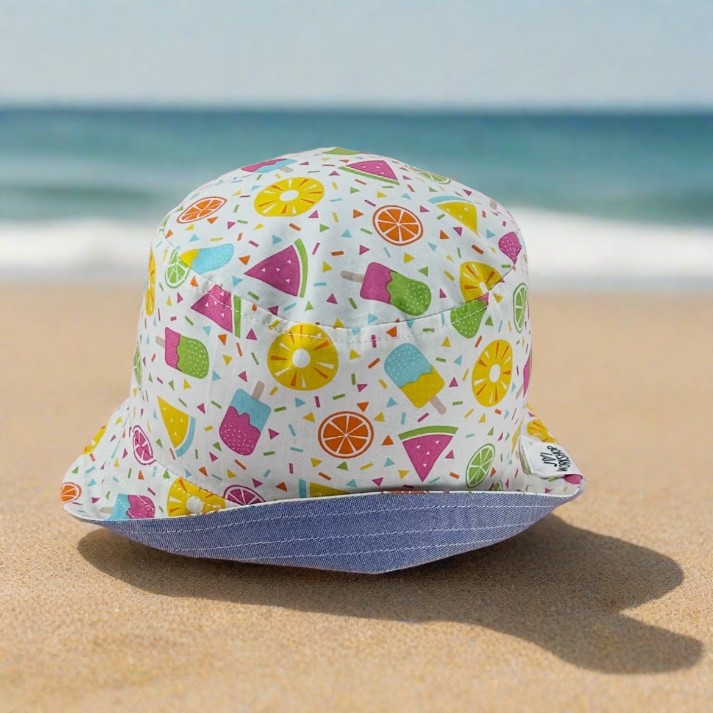 6-12 months - Reversible, Lolly Design Baby Bucket Hat (One Only!)