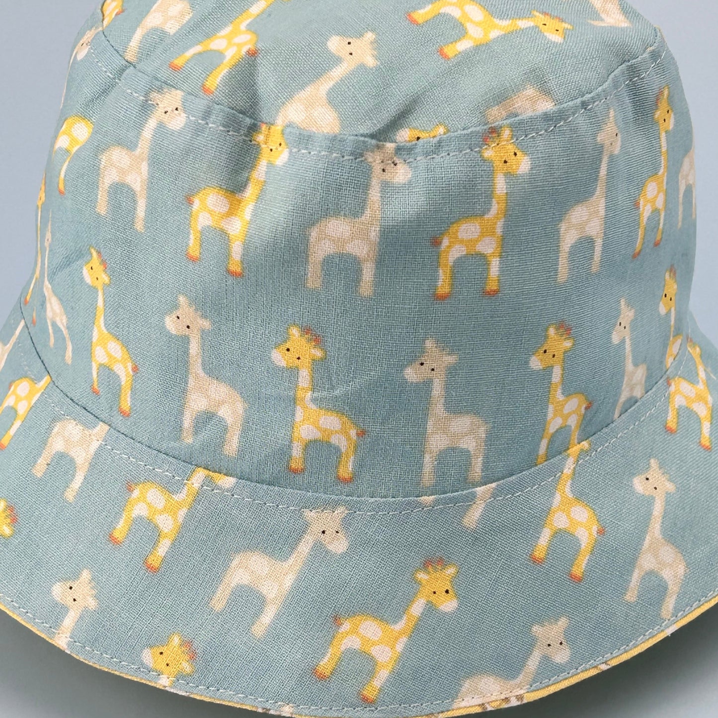 O-6 Months-Reversable, Giraffe Design, Baby Bucket Hat. (One Only!)