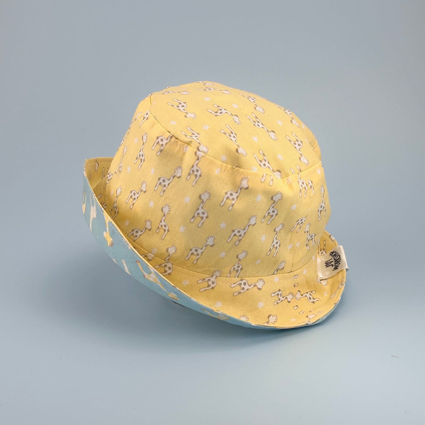 O-6 Months-Reversable, Giraffe Design, Baby Bucket Hat. (One Only!)