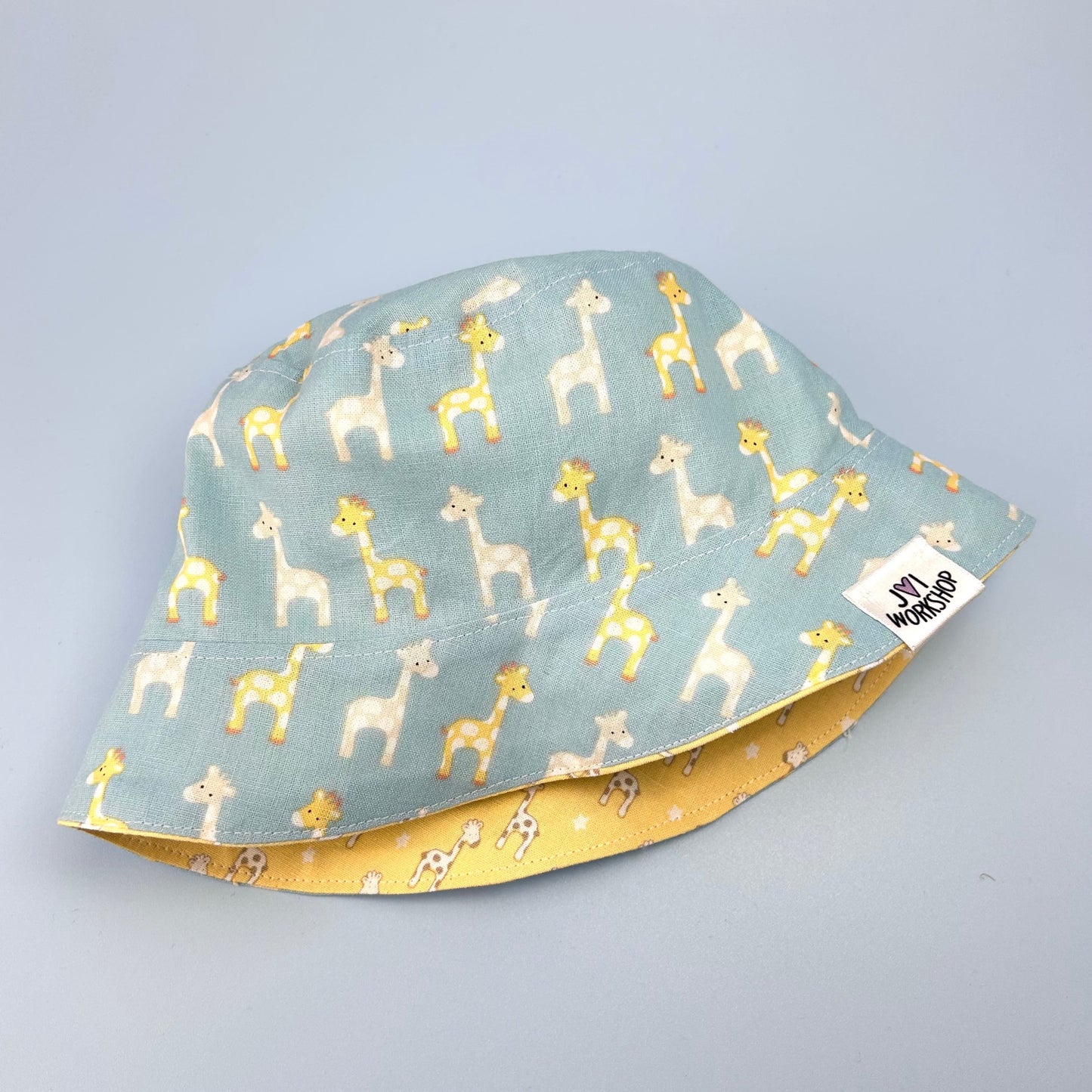 O-6 Months-Reversable, Giraffe Design, Baby Bucket Hat. (One Only!)