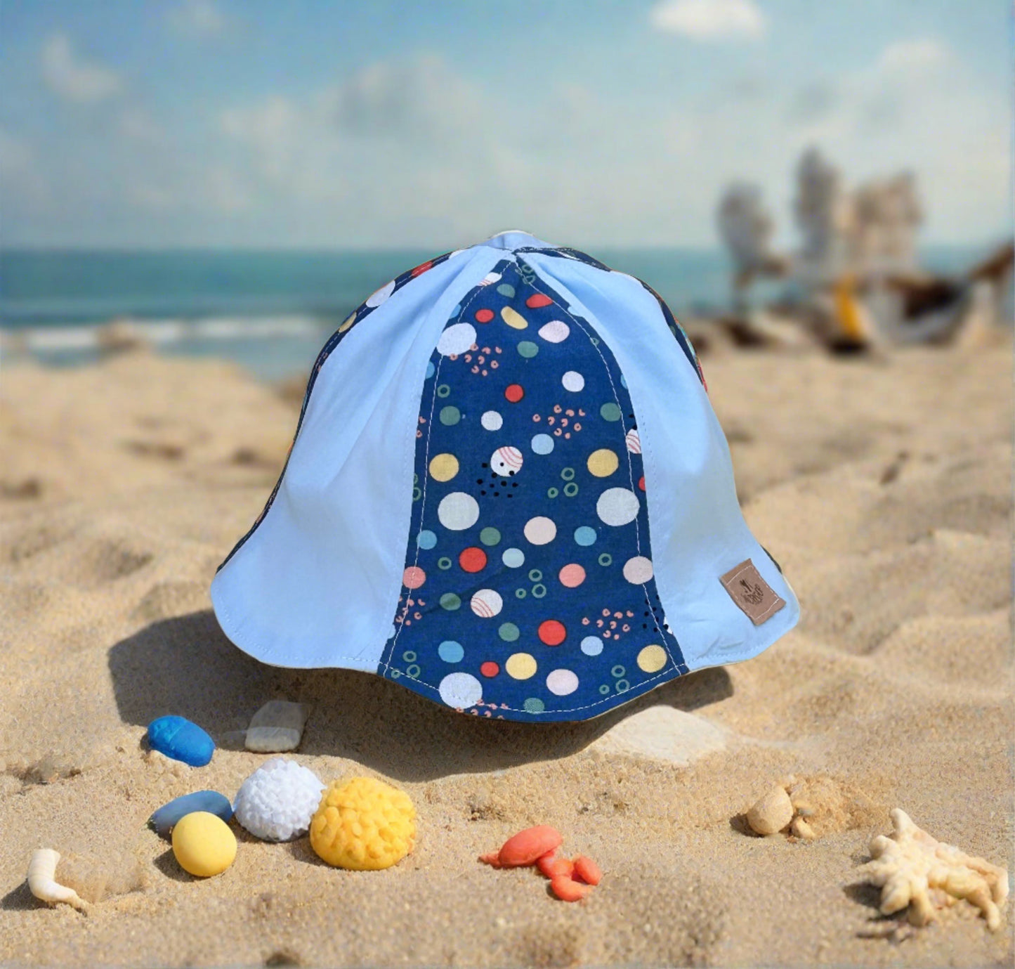 3-6 months planets/blue baby sun hat (One Only!)