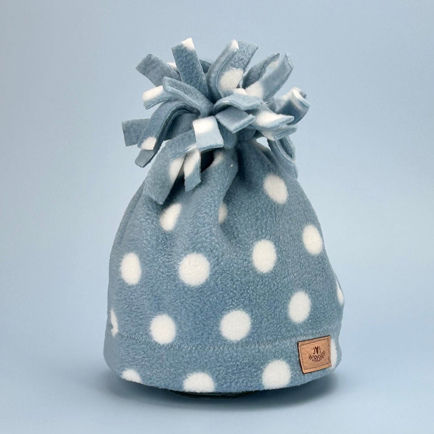 Blue white spots - Child Fleece Hats