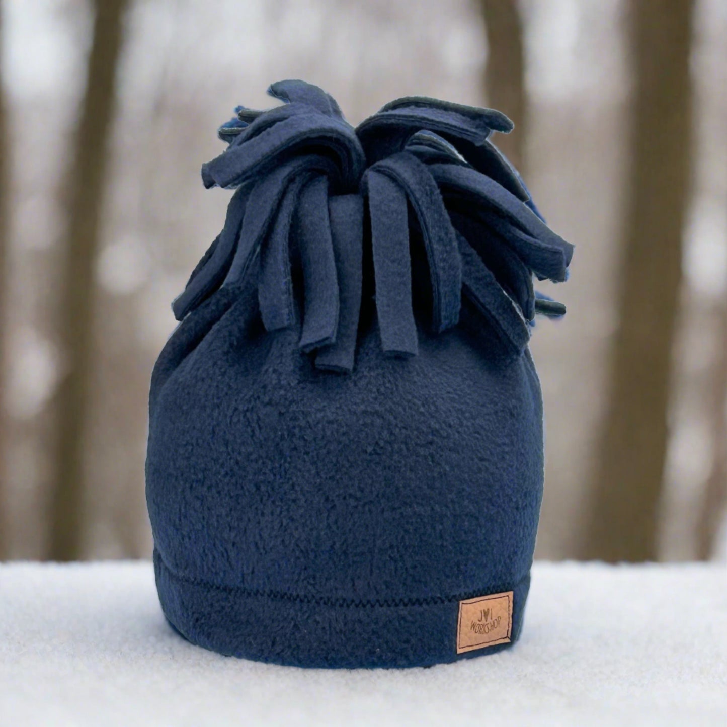 Navy Blue Child Fleece Hats