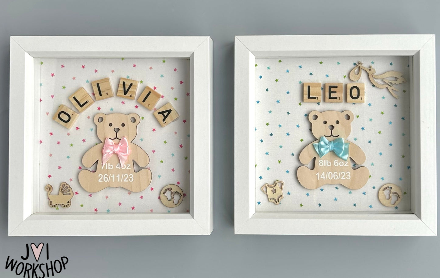 Personalised Baby Name Frame - Made to Order