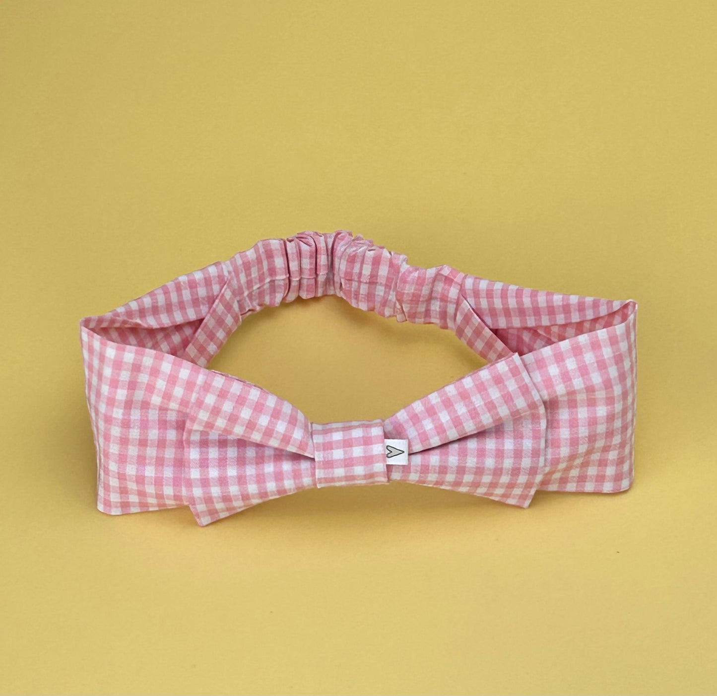 Pink/ Blue - Baby bow gingham headbands