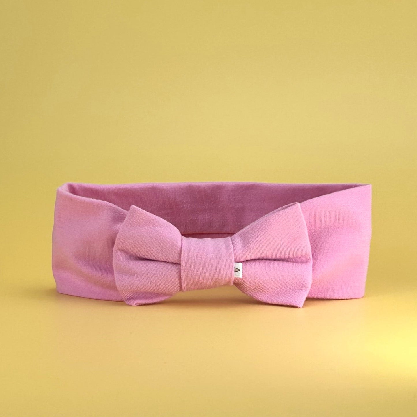 Pink/ Green - Baby Bow Cotton Headband Gift