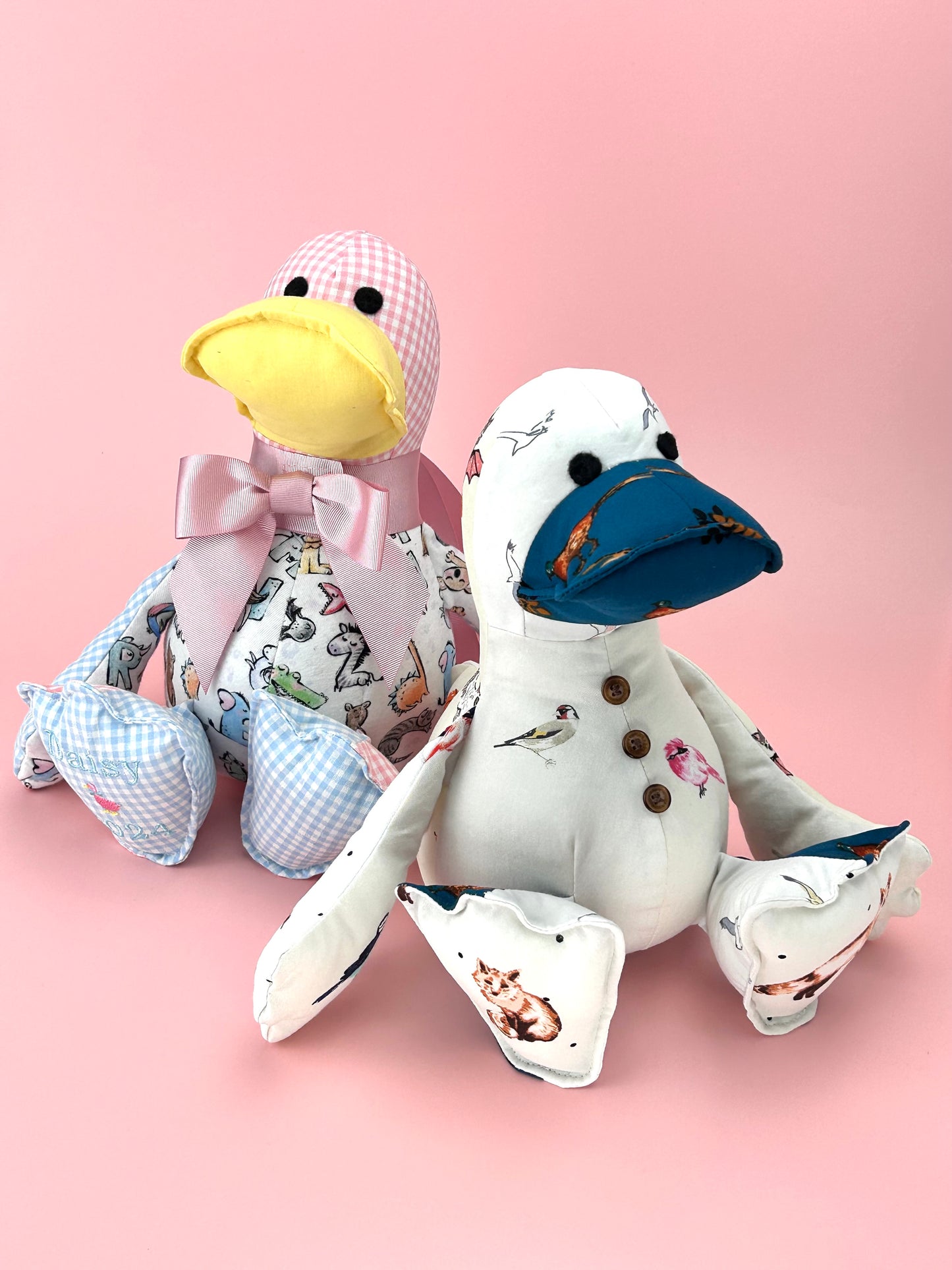 Keepsake Memory Duck - Handcrafted From Loved Ones Clothes