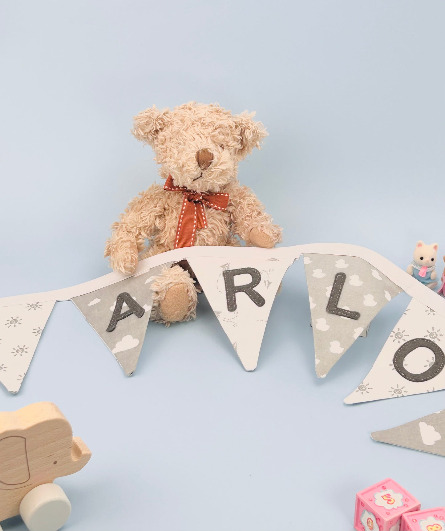 Made to Order - Premium Babies & Children’s Fabric, Personalised Name Bunting Gift